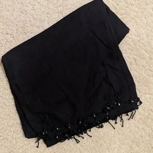 Black sarong cover-up, 44"x60"